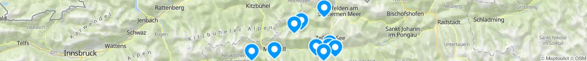 Map view for Pharmacies emergency services nearby Wald im Pinzgau (Zell am See, Salzburg)